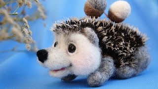 How we needle felted hedgehog [upl. by Achilles]