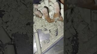 Chalk Crumbling video Asmr  chalk crushing Asmr viralvideo shortsfeeds chalkeating chalkasmr [upl. by Annocahs]