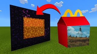 How To Make A Portal To The Siren Head Happy Meal Dimension in Minecraft [upl. by Woolley]