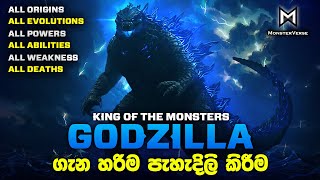 ගොඩ්සිලා ගැන සම්පූර්ණයෙන්ම දැනගමු  Godzilla Origin Sinhala Review [upl. by Malanie473]