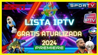 LISTA M3U GRÁTIS ATUALIZADA 2024 [upl. by Imeka13]