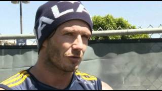 David Beckham interview on Manchester City the Womens World Cup and Real Madrid [upl. by Janerich]