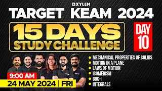 Target KEAM 2024  15 Days Study Challenge  Day 10  Xylem KEAM [upl. by Quartet]