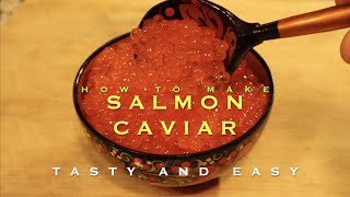 SALMON CAVIAR  How to eat salmon eggs [upl. by Aggri980]