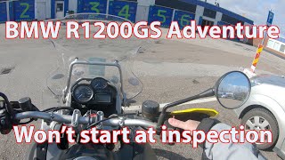 BMW R1200GS Adventure wouldnt start at inspection [upl. by Marguerita]