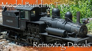 Model Building Tips Removing Decals [upl. by Rolyab685]