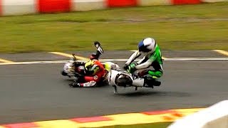 CRASH Incidents from the British Minibikes Championships Rd 4 2018 [upl. by Nance814]