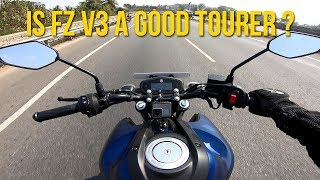 Yamaha FZ V3 Touring Review  Can you tour on this [upl. by Ayital]