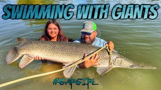 SWIMMING WITH GIANTS  TRINITY RIVER [upl. by Gerg]