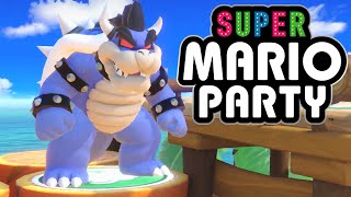 Super Mario Party BRO AND SIS Partner Party Dark Bowser and Kirby TEAMMATES [upl. by Ahselrac]