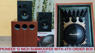 PIONEER 12 INCH SUBWOOFER 4TH ORDER SUBWOOFER BOX AND 6 INCH SPEAKER BOX MAKING IN TAMIL [upl. by Adnawyt710]