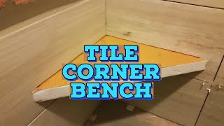 TIPS ON HOW TO INSTALL TILE SHOWER SEAT  HOW TO INSTALL SHOWER CORNER SEAT WITH KERDI [upl. by Anaoj287]