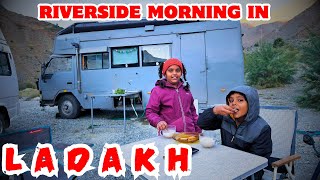 EP 379😍OMG😍WE FOUND A HEAVENLY PLACE TO PARK OUR CAMPERVANS IN LADAKH RIVERSIDE CAMPING IN LADAKH [upl. by Howie117]