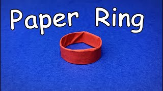 How to Make a Paper Rings  Origami Ring  Easy Origami ART [upl. by Crescint]