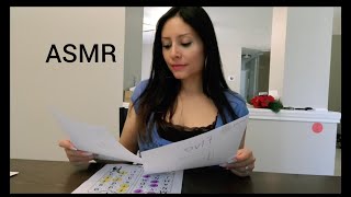 ASMR Organizing  sorting papers and magazine page turning lots of paper sounds [upl. by Leina]