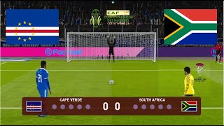 South Africa vs Cape Verde penalty Africa Cup of Nations Football simulation Gameplay PC [upl. by Rednaeel]