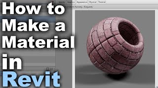 How to Make a New Material in Revit Tutorial [upl. by Duggan]