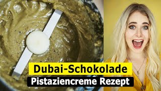 Dubai Schokolade Pistaziencreme selber machen einfaches Rezept  dubaischokokolade pistaziencreme [upl. by Clougher]