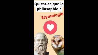 Questce que la philosophie  Etymologie [upl. by Jillene]