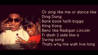 Vybz Kartel Ft Gaza Slim  Reparation Lyrics on Screen [upl. by Paapanen]