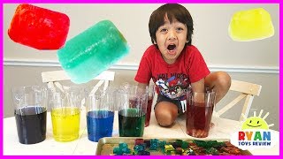 GIANT COLOR ICE CUBE Science Experiments for Kids to do at home [upl. by Herman]