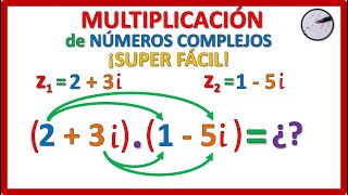 MULTIPLICACIÓN de NÚMEROS COMPLEJOS  SUPER FÁCIL 🤩  Ejemplo 1 [upl. by Hammad]