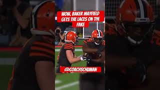 Wow Baker Mayfield Perfects the Laces on a Play Fake [upl. by Airlie220]