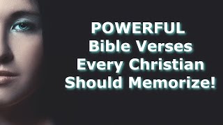 60 POWERFUL Bible Verses Every Christian Should Memorize [upl. by Cayser]