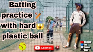 batting practice on netplastic ball batting practicehowtoplayswing bhuvneswarkumarswingbowling [upl. by Lillywhite]