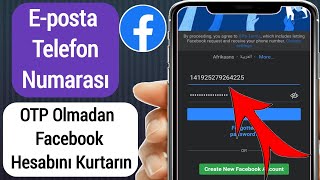 Yeni Eposta ve Telefon Numarası Olmadan Facebook Hesabı Nasıl Kurtarılır 2022de [upl. by Berkeley]