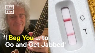 Queens Brian May Urges Fans to Get COVID19 Vaccine [upl. by Htabazile975]