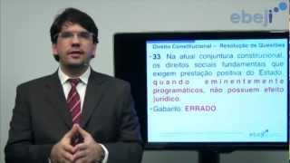 Revisão Ebeji  Direito Constitucional  Normas Programáticas  Prof Ubirajara Casado [upl. by Aicertap]