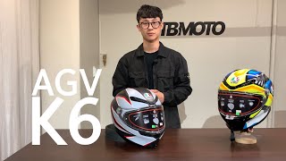 AGV K6 카본 풀페이스 헬멧 [upl. by Dorren]