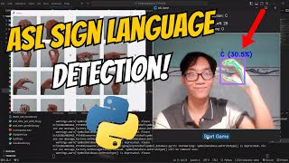 Python Project  ASL Sign Language Detection Showcase only [upl. by Cranford]