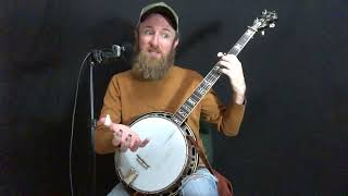 Cripple Creek using Melodic scales Banjo Lesson [upl. by Nannerb]