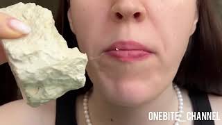 onebitechannel5423 Chalk Wet 🧊🧊Chalk🧊🧊 Asmr 🧊🧊Wet Chalk🧊 Eating [upl. by Rapsag]