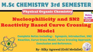 Nucleophilicity And Sn2 Reactivity Based Curve Crossing Model  Physical Organic Chemistry [upl. by Forbes]