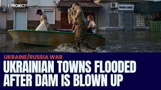 Ukrainian Dam Explosion Causes Flooding In Kherson Region [upl. by Aifos383]