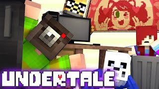 Minecraft UNDERTALE HIDE N SEEK ALPHYS LAB Minecraft Undertale Minigame [upl. by Ellenuahs]