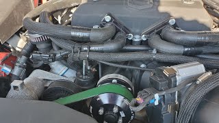 DSX Flex Fuel Sensor Installation CTSV and Pulley Swap Magnuson 2650 [upl. by Dranik]