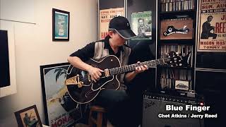 quotBlue Fingerquot Chet Atkins  Jerry Reed  Charlie Hosoda Finger Picking Solo Guitar [upl. by Jerad]