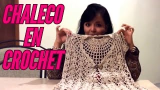 CÓMO TEJER UN CHALECO EN CROCHET O GANCHO 💗 💗 MUY FÁCIL Y RÁPIDO [upl. by Revned]