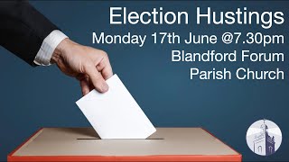 North Dorset Hustings  2024 General Election [upl. by Aihsekan]