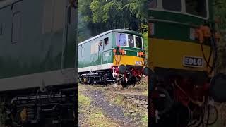 Class73 Electrodiesel Depart Norchard SirHerbertWalker E6003 DeanForest DieselGala railway [upl. by Rahel]