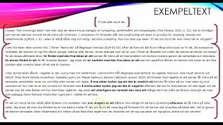 RESONERANDE TEXT  en exempeltext [upl. by Neelrihs]