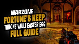 Fortunes Keep Throne Room Vault Easter Egg Guide  Warzone [upl. by Ahron]