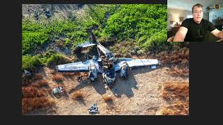 N142DR Beechcraft 58 Baron Crash Galt CA 4 Sept 2022 [upl. by Slohcin]