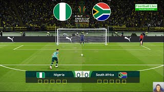 Nigeria vs South Africa  Penalty Shootout  African Cup of Nations 2023 Semi Final  PES [upl. by Pasol]