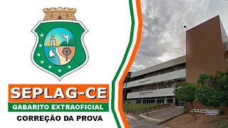 SEPLAG CE 2024  Gabarito Extraoficial  Correção da Prova [upl. by Lari]