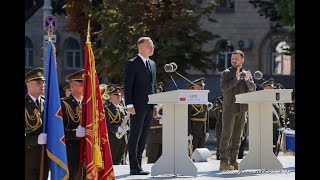 Andrzej Duda w Kijowie na Święcie Niepodległości Ukrainy [upl. by Vally]